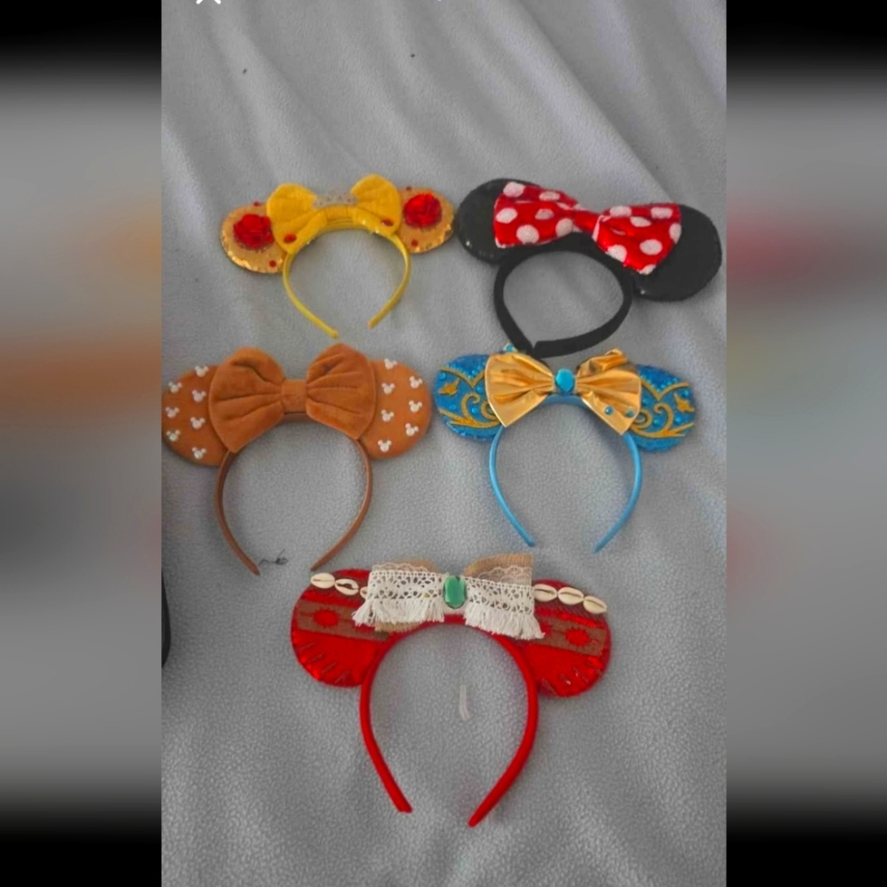 Colorful Bow Headband Set